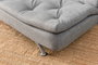 Atelier Del Sofa Rivo - Sofá-Cama de 3 Plazas Gris Claro